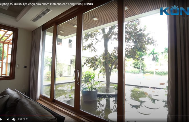 Optimal solution when choosing aluminum and glass doors for projects | KONIG